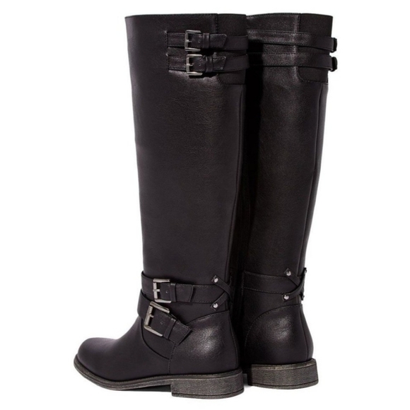 JUSTFAB Black Hally Boot NIP Size 8 - Picture 4 of 6